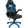 Игровое кресло Chairman game 18 Россия черн.голубой