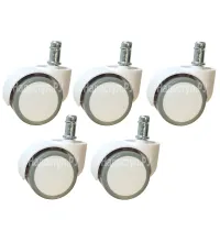Упаковка белых роликов на полиуретановой основе (5шт)