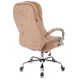 Кресло руководителя Бюрократ T-9950SL Fabric светло-коричневый Velvet 90 крестов. металл хром. Фото товара с разных ракурсов.