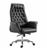 Кресло офисное  PREMIUM "Legacy EX-750", синхромеханизм, алюминий, экокожа, черное